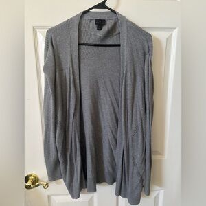 Worthington Women’s Gray Open Front Cardigan Sweater Size Large
